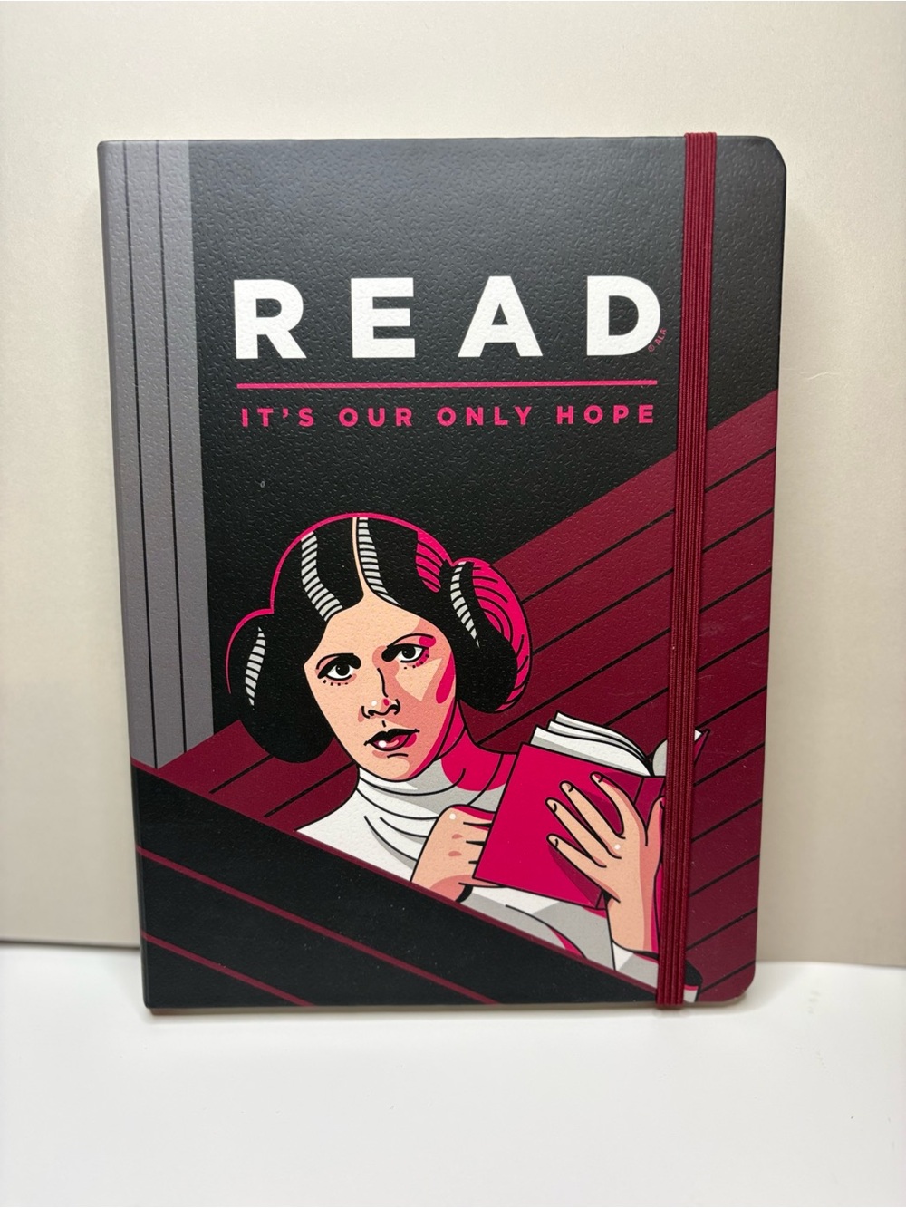 READ It's Our Only Hope Hardcover Journal - Black & Magenta